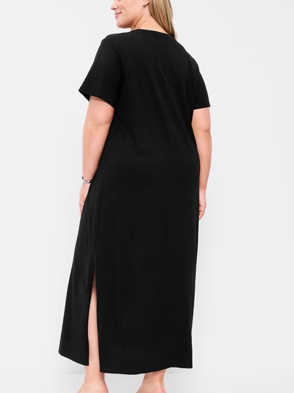 Vintage Crew-Neck Maxi T-Shirt Dress - Picture 7 of 7